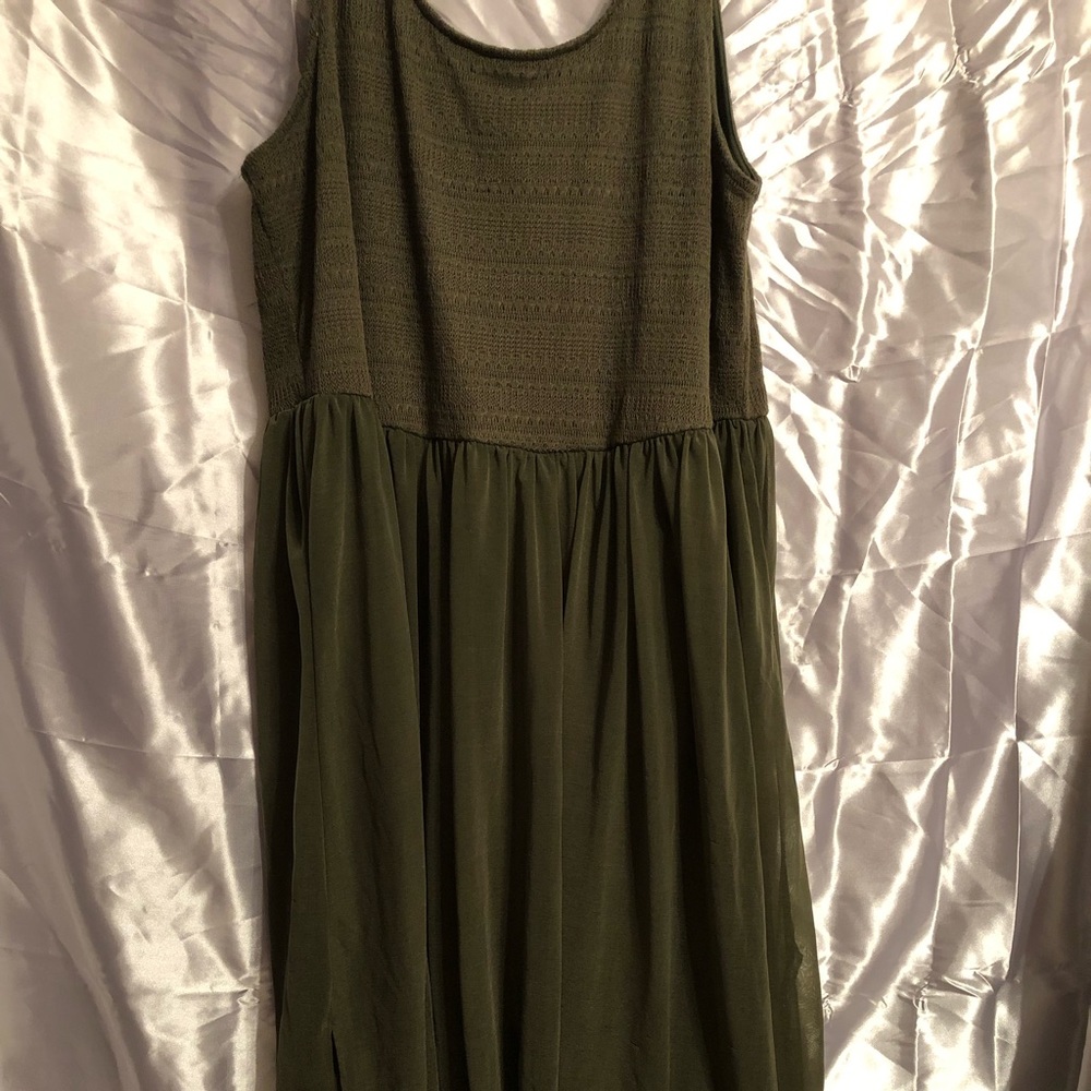 Kristin Nicole Green Maxi Dress